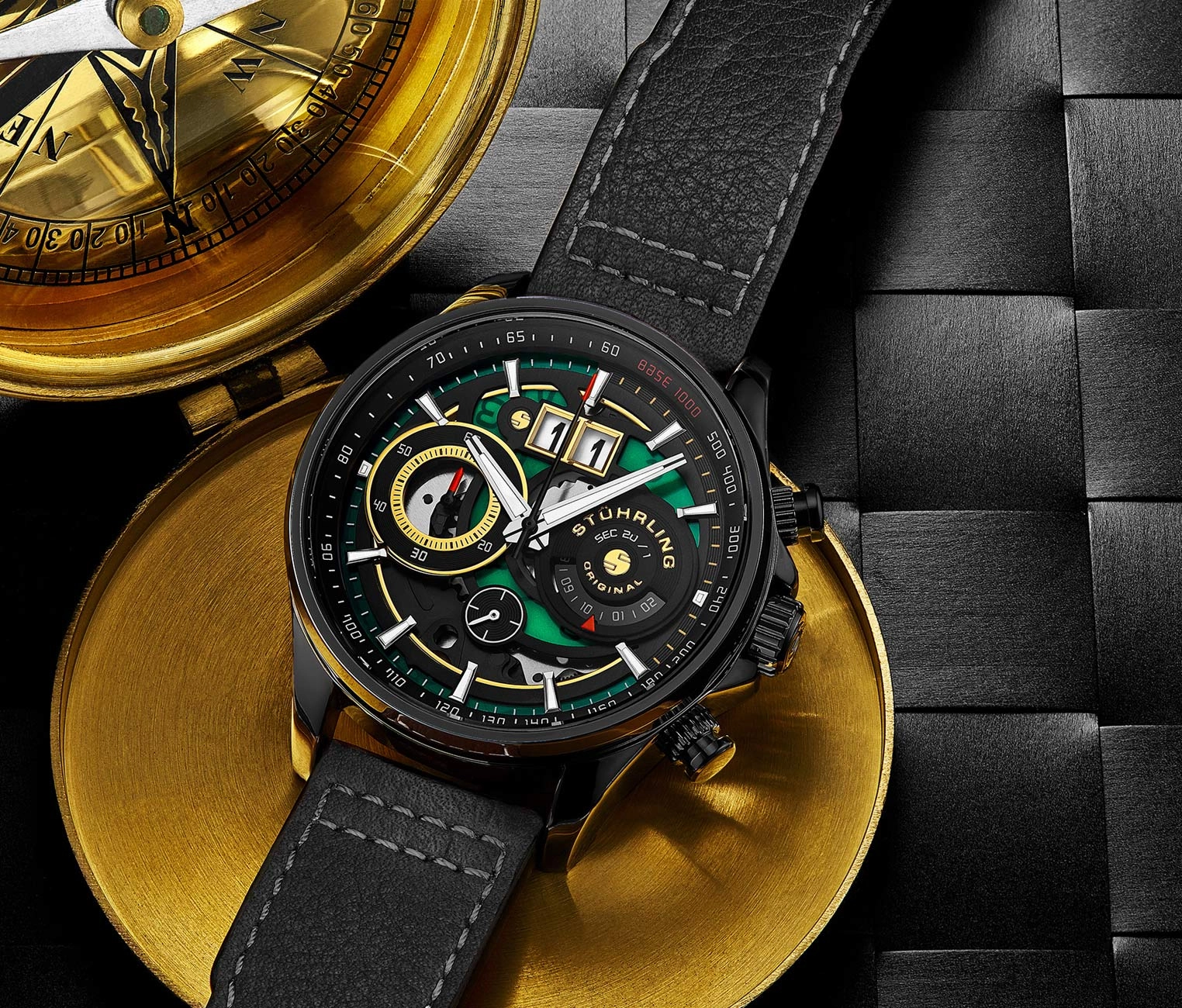 Ace Aviator Chronograph & Tachymeter 923 Quartz 45mm