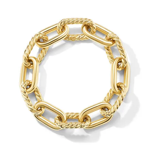 DY Madison Chain Bracelet in 18K Yellow Gold, 13.5mm