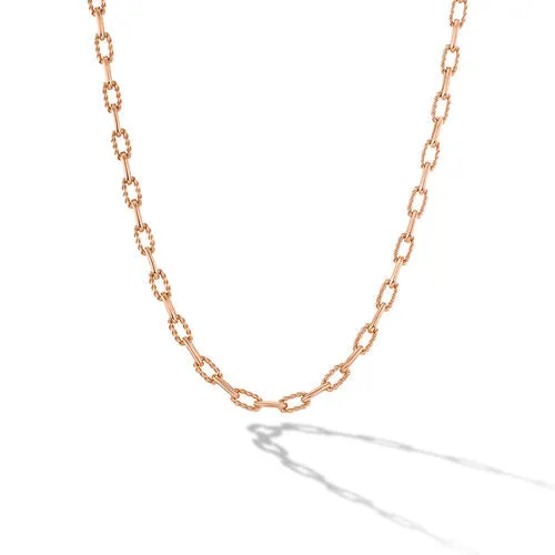 DY Madison Chain Necklace in 18K Rose Gold, 18"