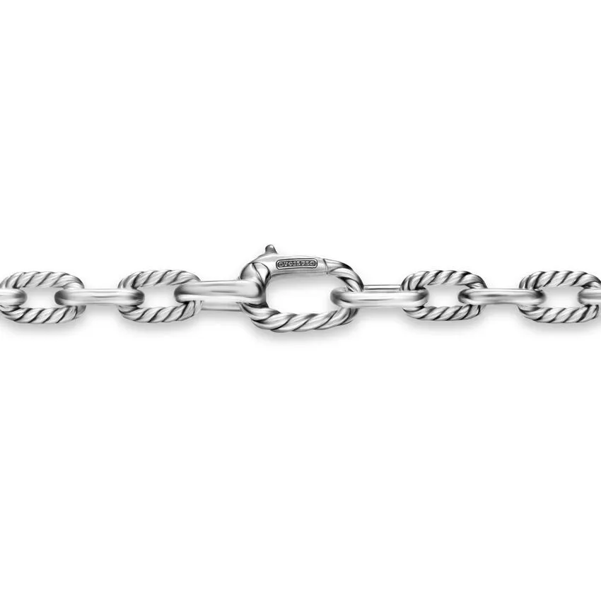 DY Madison Chain Necklace in Sterling Silver with 18K Yellow Gold, 6mm, 22"