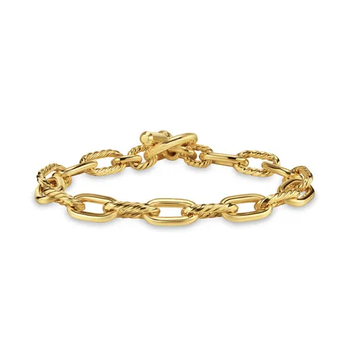 DY Madison Toggle Chain Bracelet in 18K Yellow Gold, Size Medium
