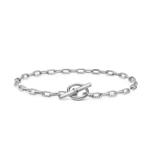 DY Madison Toggle Chain Bracelet in Sterling Silver, 3mm, Size Medium