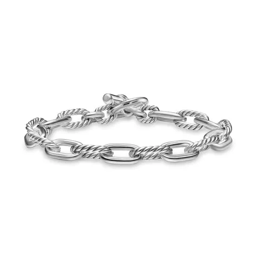 DY Madison Toggle Chain Bracelet in Sterling Silver, Size Small