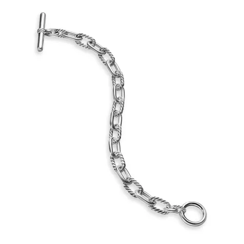DY Madison Toggle Chain Bracelet in Sterling Silver, Size Small