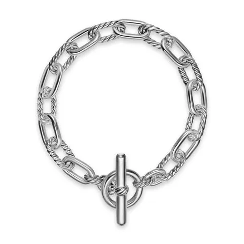 DY Madison Toggle Chain Bracelet in Sterling Silver, Size Small