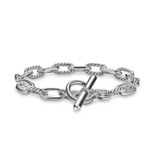 DY Madison Toggle Chain Bracelet in Sterling Silver, Size Small