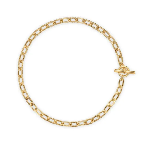 DY Madison Toggle Chain Necklace in 18K Yellow Gold, 16"