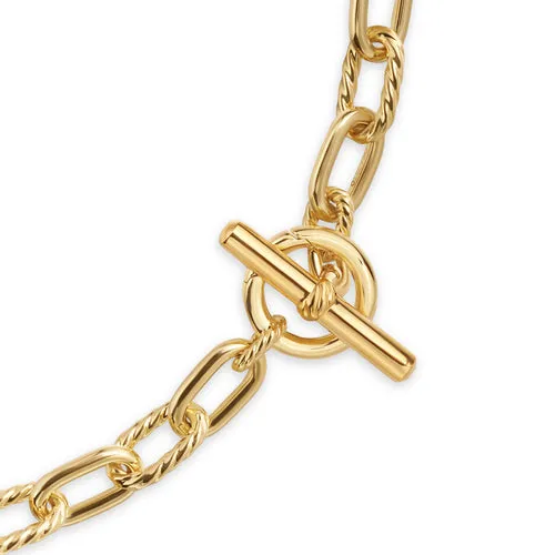 DY Madison Toggle Chain Necklace in 18K Yellow Gold, 18"