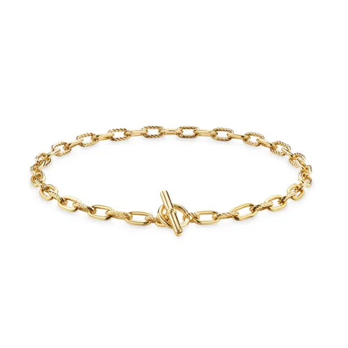 DY Madison Toggle Chain Necklace in 18K Yellow Gold, 18"