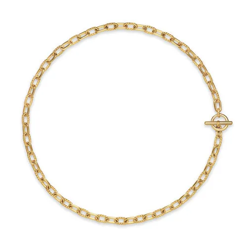 DY Madison Toggle Chain Necklace in 18K Yellow Gold, 5.5mm, 16"