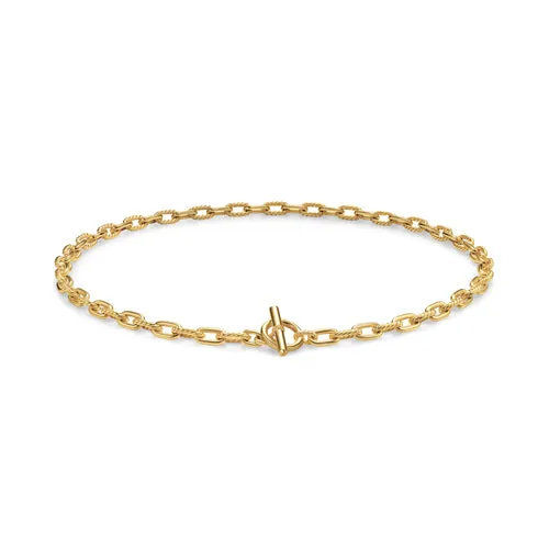 DY Madison Toggle Chain Necklace in 18K Yellow Gold, 5.5mm, 16"