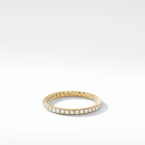 Eden 1.85mm Diamond Pavé Wedding Band Ring in 18K Yellow Gold, Size 6