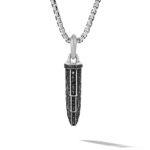 Empire Amulet with Full Pavé Black Diamonds