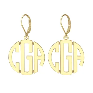 Fink's 25mm Original Monogram Leverback Earrings