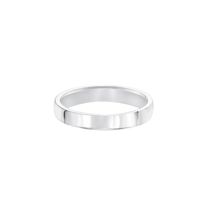 Fink's 3mm 14K White Gold Low Dome Comfort Fit Wedding Band