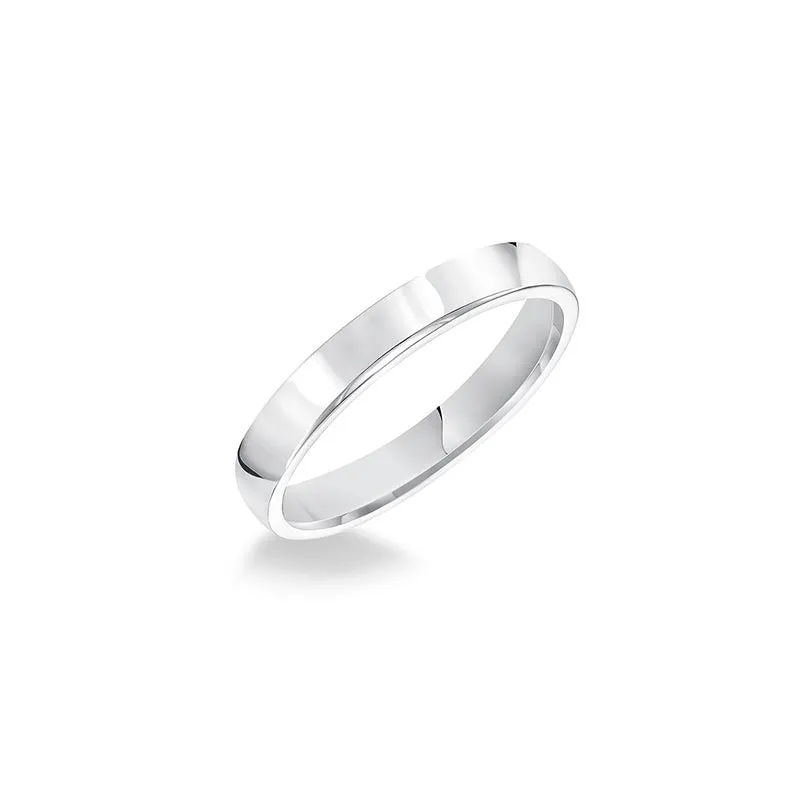 Fink's 3mm 14K White Gold Low Dome Comfort Fit Wedding Band