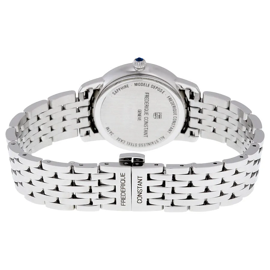 Frederique Constant Slimline Mother of Pearl Dial Diamond Ladies Watch FC-206MPWD1S6B