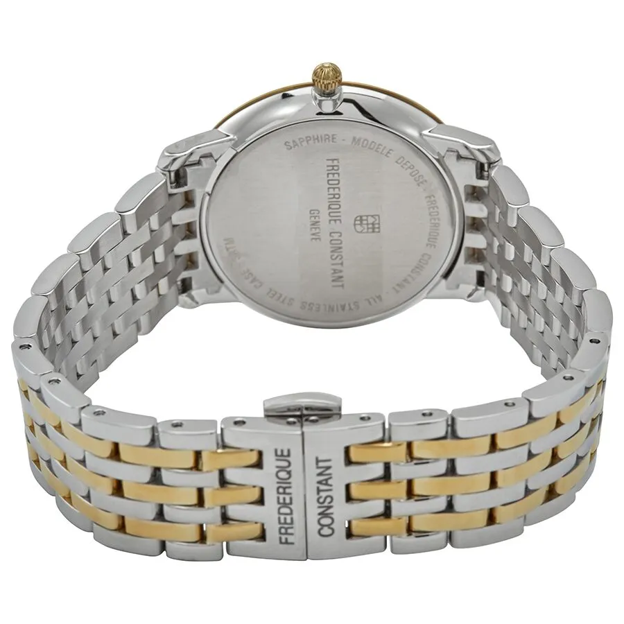 Frederique Constant Slimline Quartz Diamond White Mother of Pearl Dial Ladies Watch FC-220MPWD3S3B