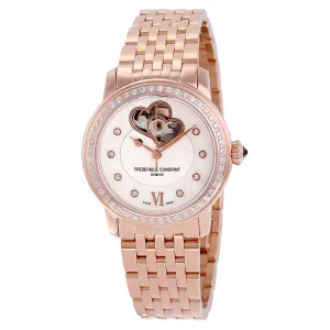 Frederique Constant World Heart Federation Mother of Pearl Diamond Ladies Watch FC-310WHF2PD4B3