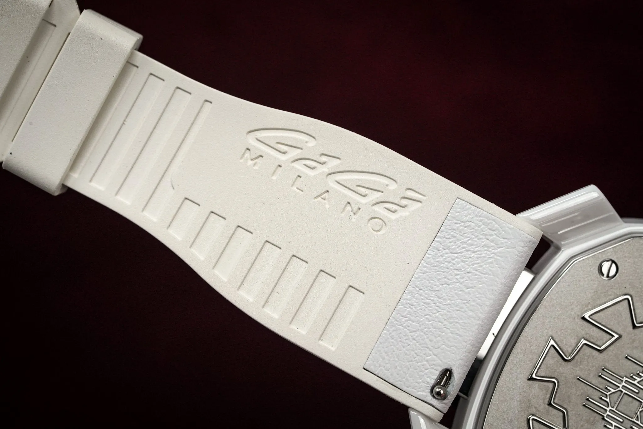 Gaga Milano Watch Frame_One White Ceramic 7250.01