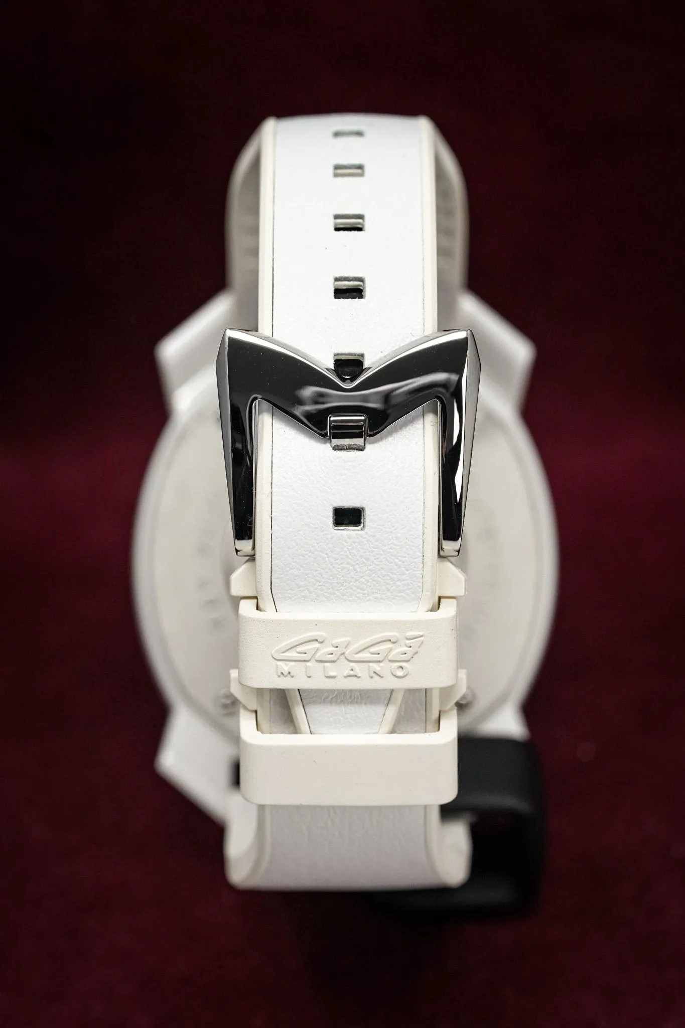 Gaga Milano Watch Frame_One White Ceramic 7250.01