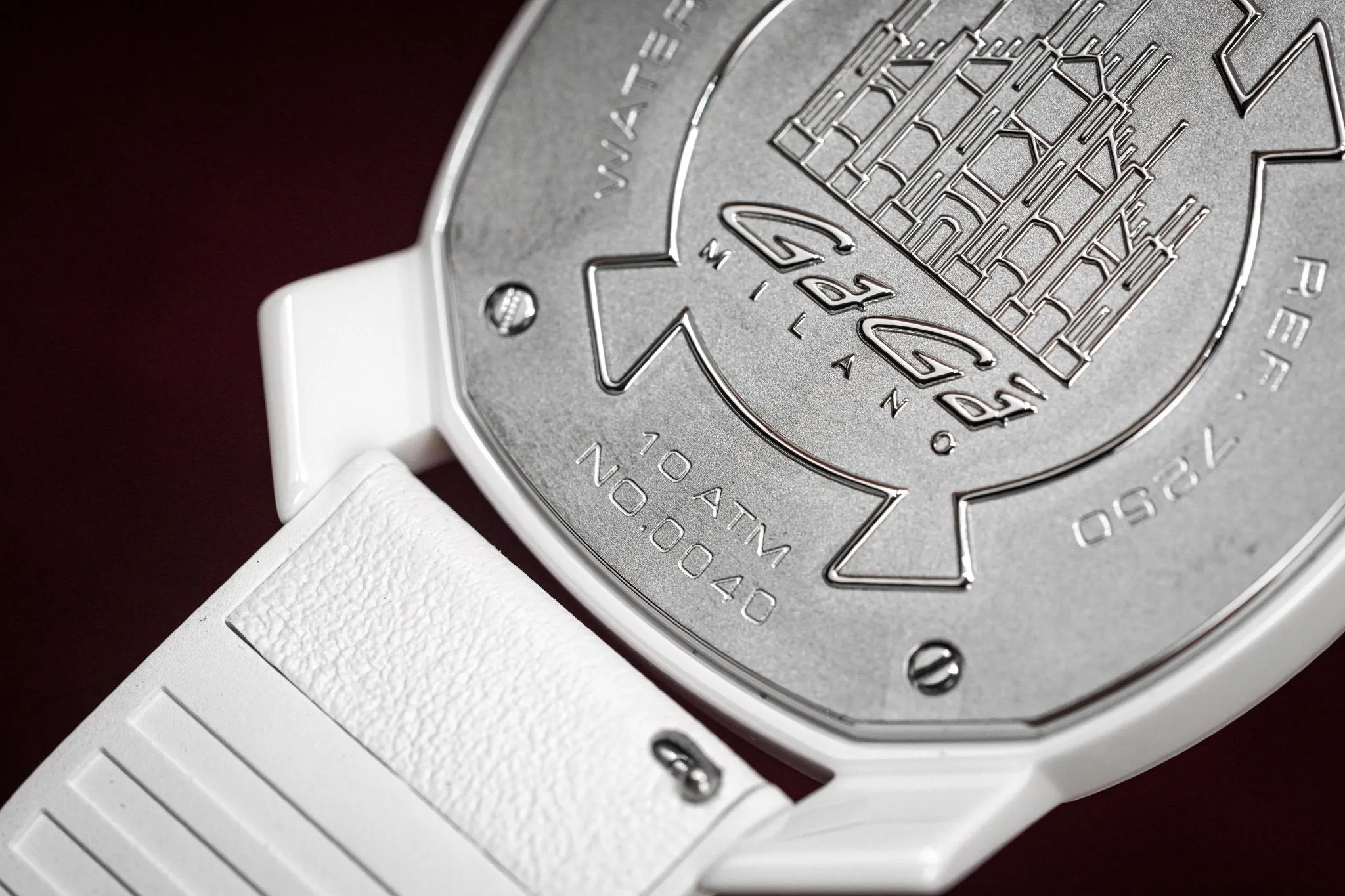 Gaga Milano Watch Frame_One White Ceramic 7250.01