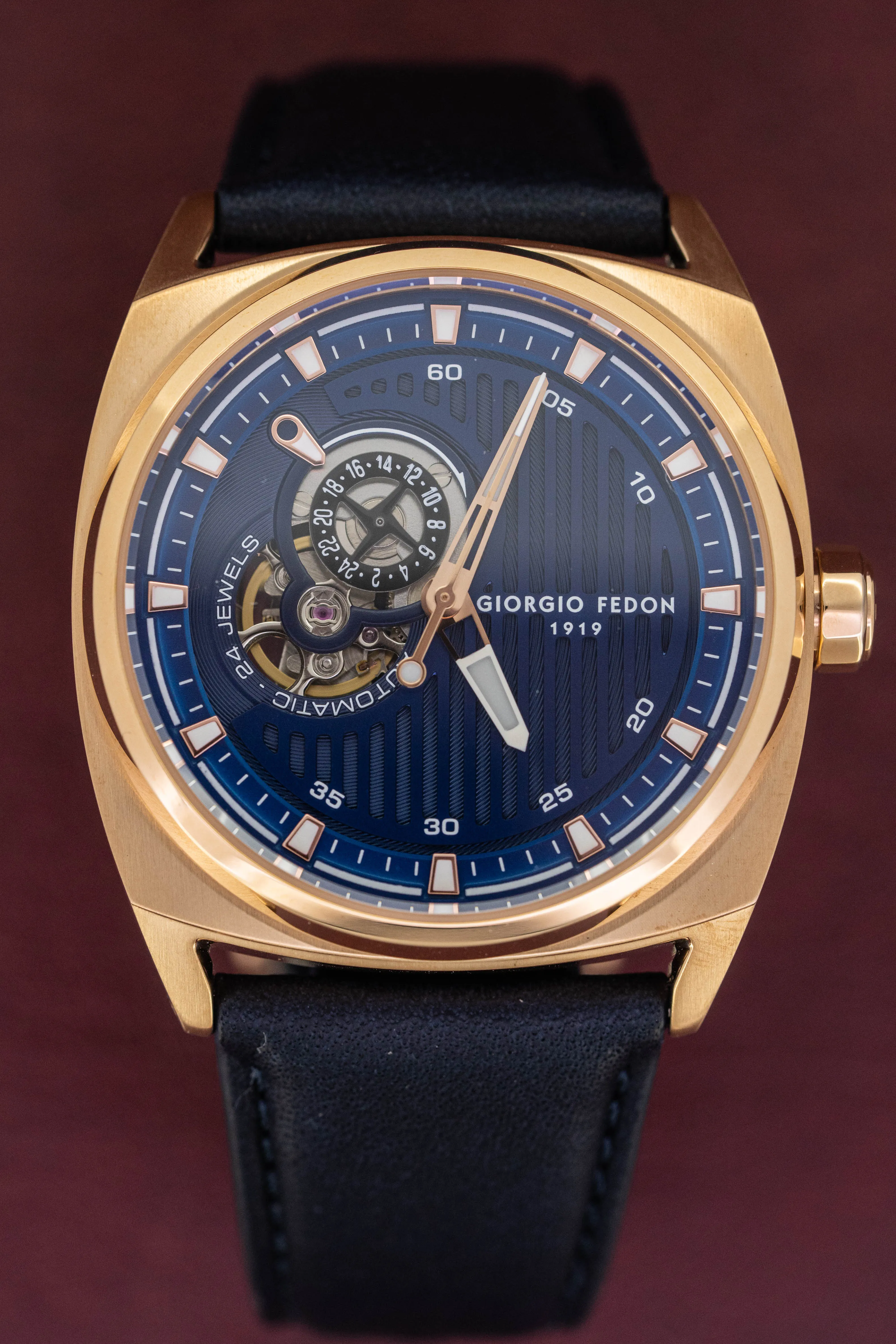 Giorgio Fedon Legend Blue IP Rose Gold GFCN006