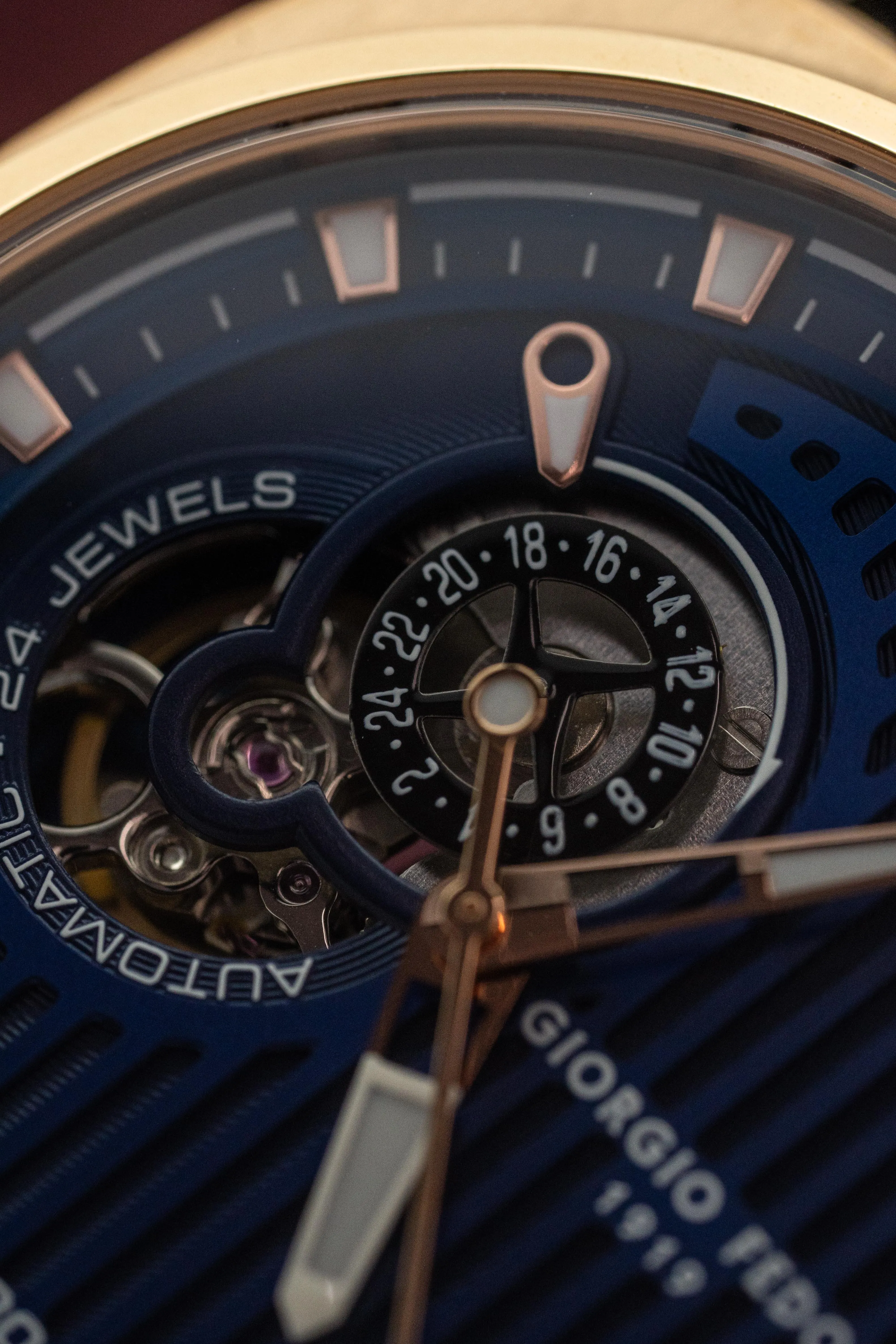 Giorgio Fedon Legend Blue IP Rose Gold GFCN006