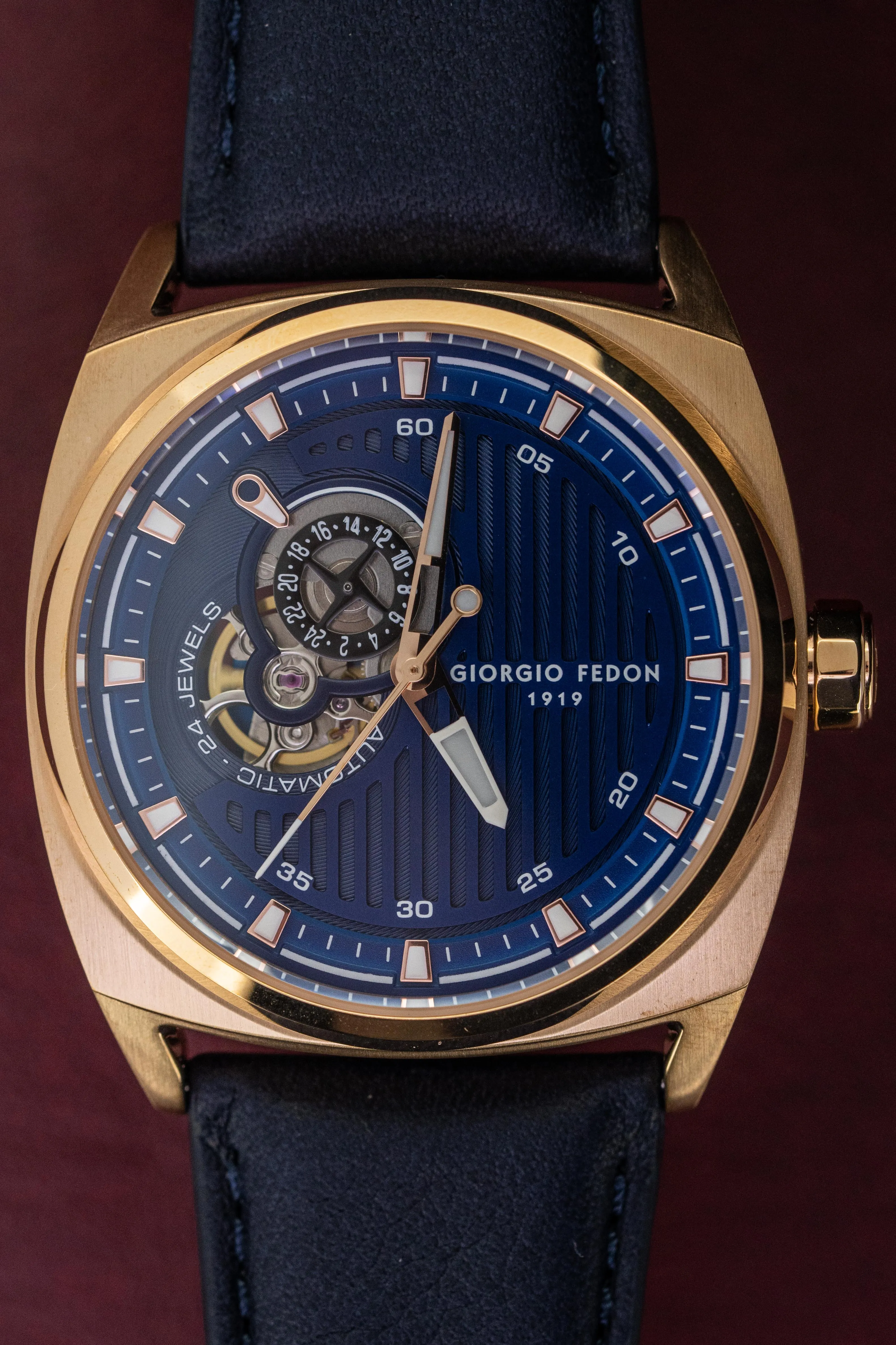 Giorgio Fedon Legend Blue IP Rose Gold GFCN006