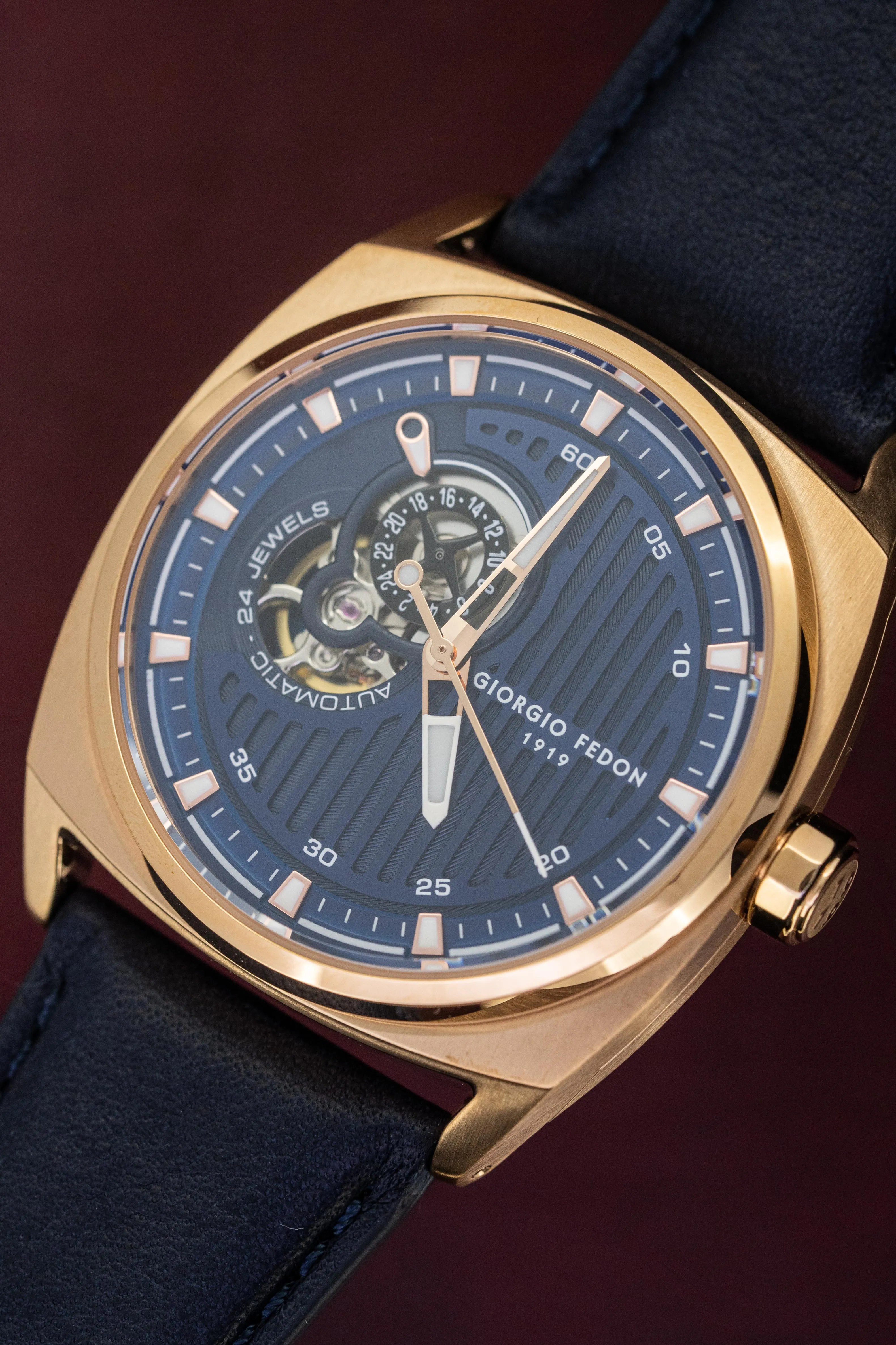 Giorgio Fedon Legend Blue IP Rose Gold GFCN006