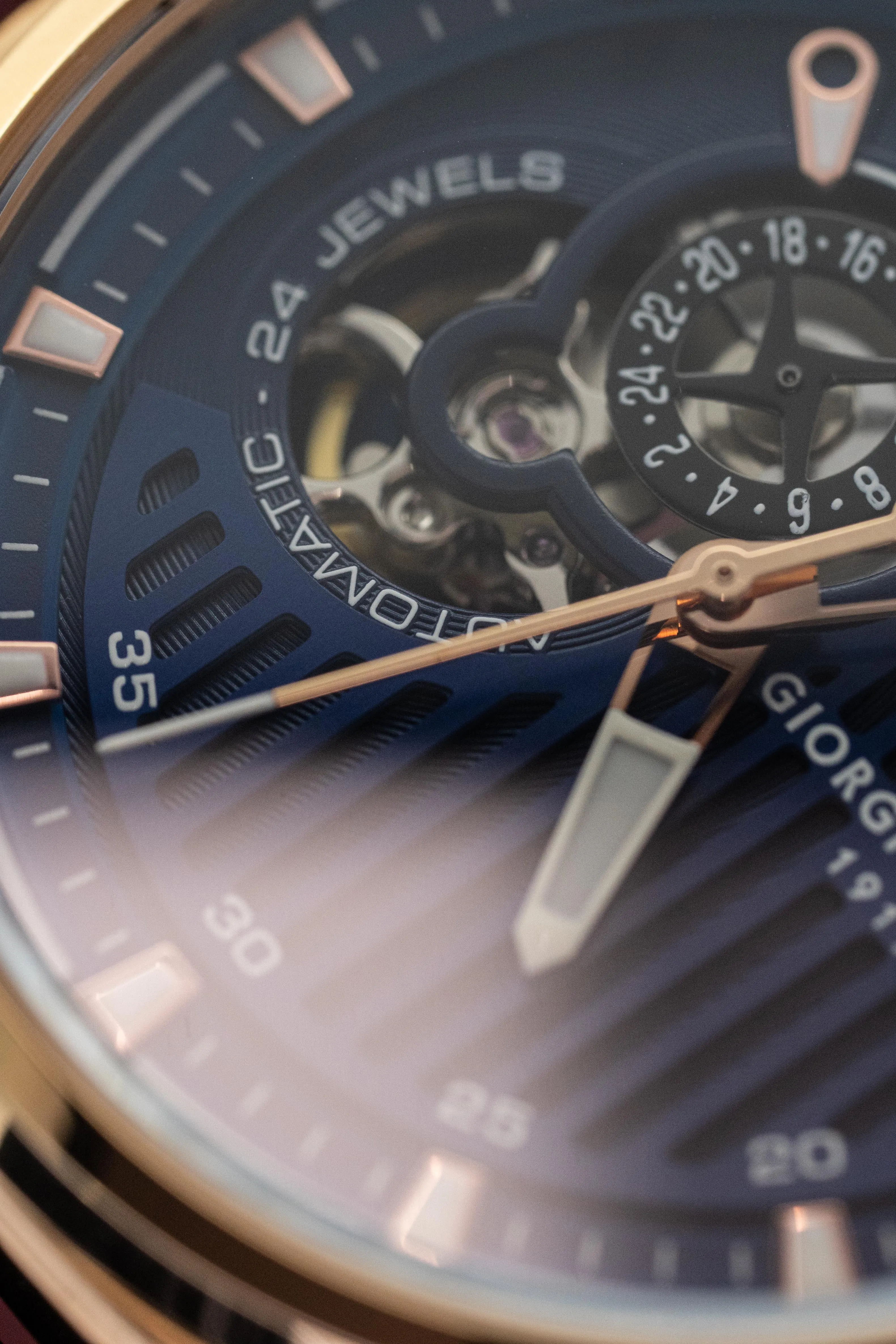 Giorgio Fedon Legend Blue IP Rose Gold GFCN006