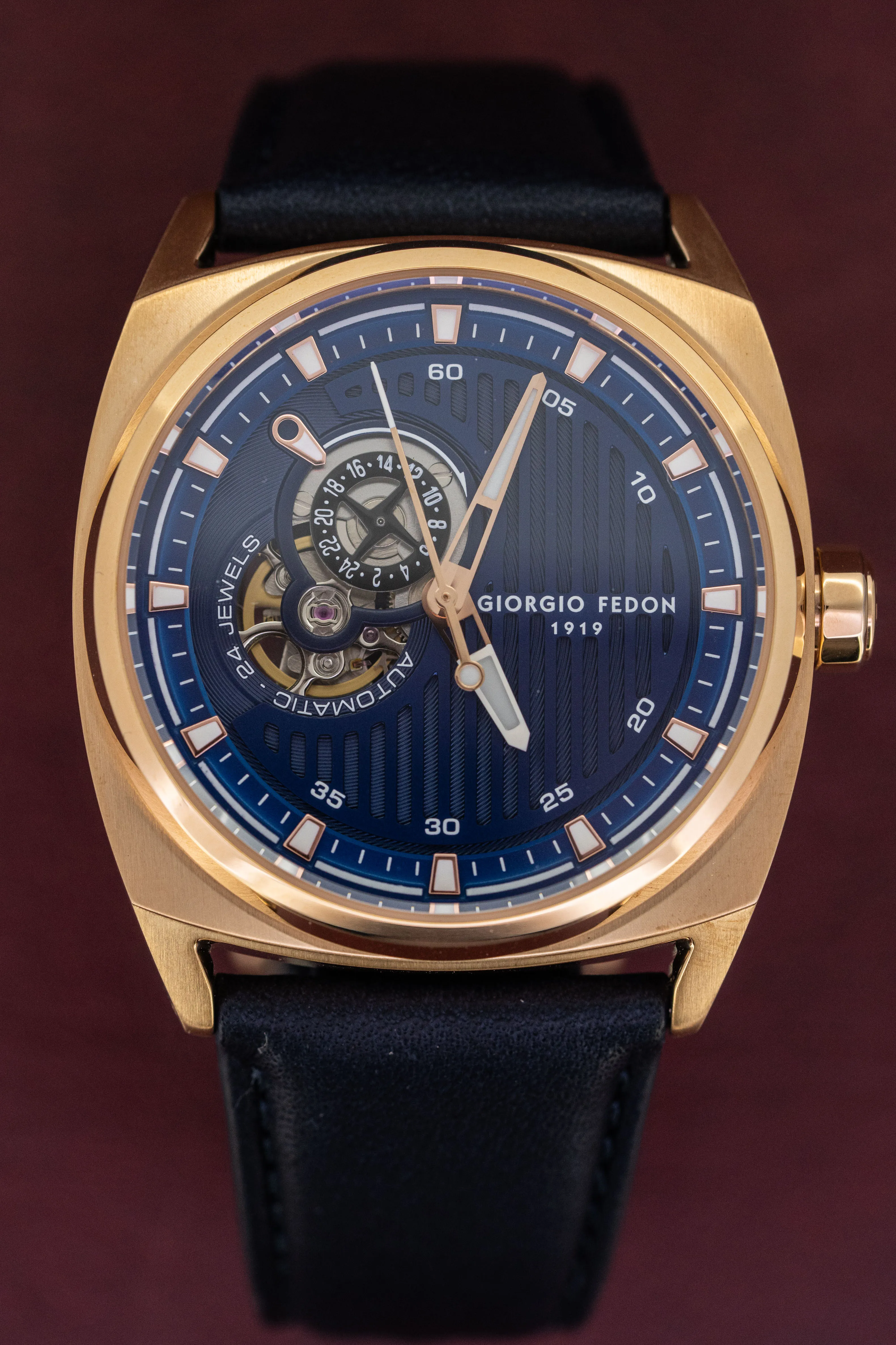 Giorgio Fedon Legend Blue IP Rose Gold GFCN006