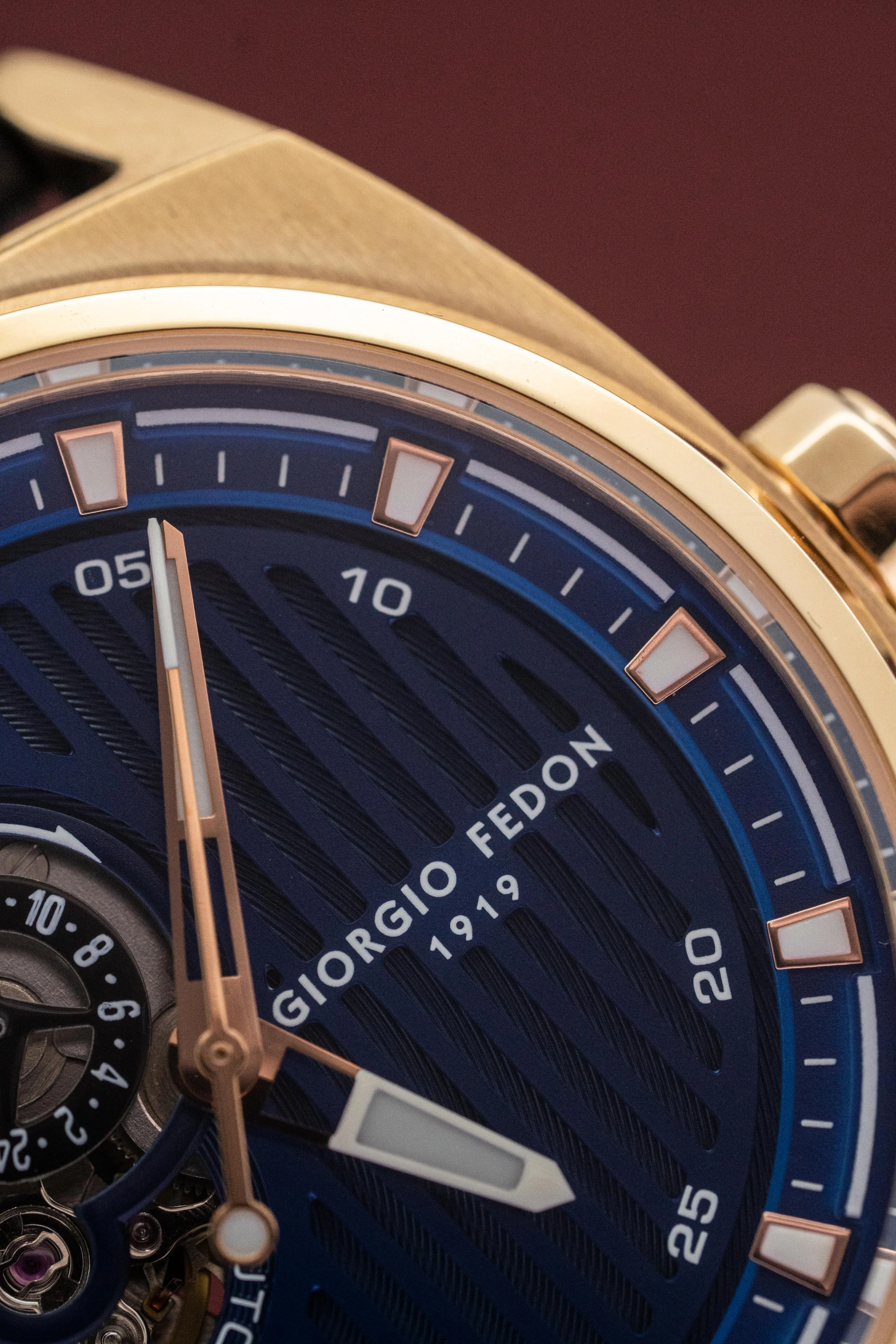 Giorgio Fedon Legend Blue IP Rose Gold GFCN006