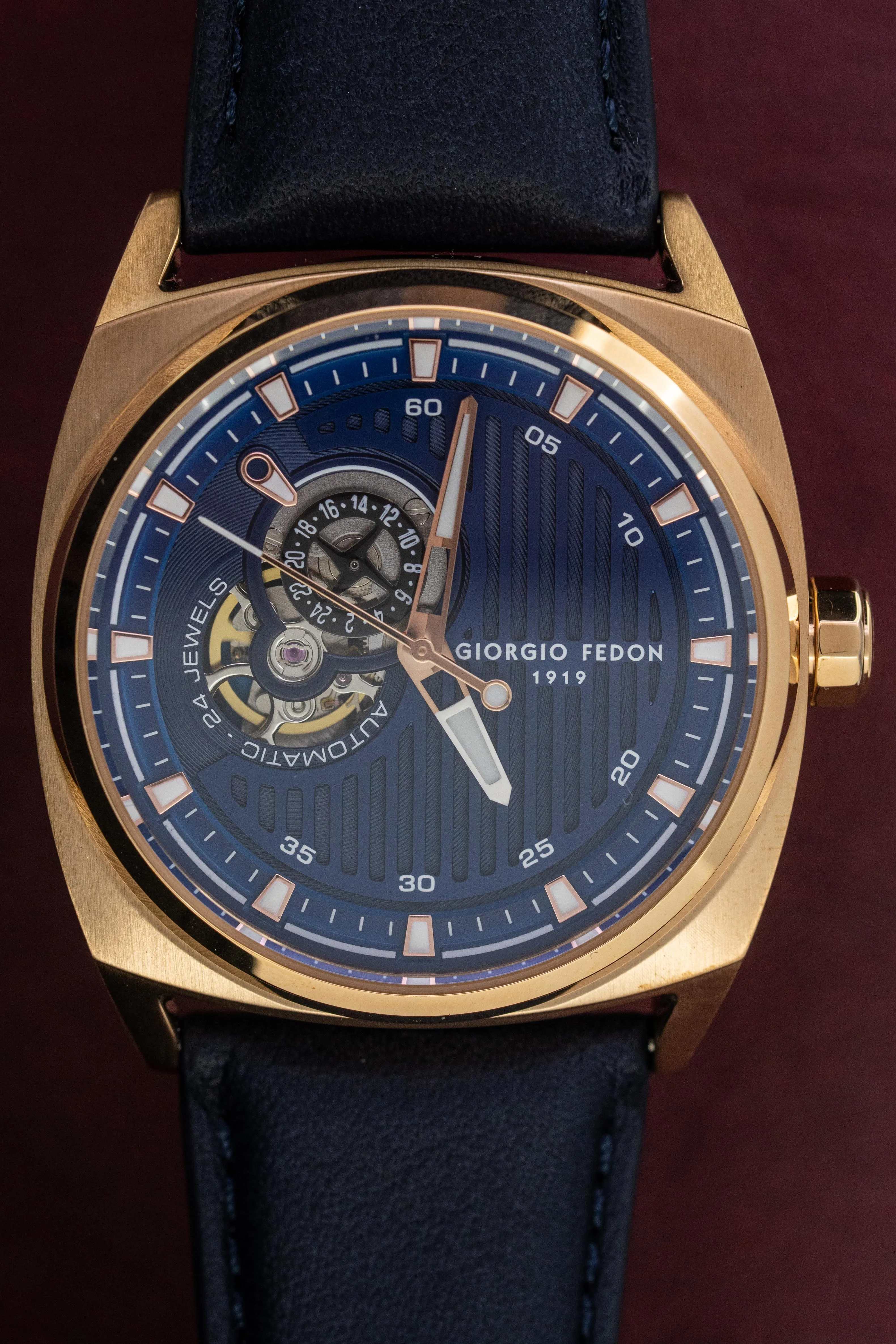 Giorgio Fedon Legend Blue IP Rose Gold GFCN006