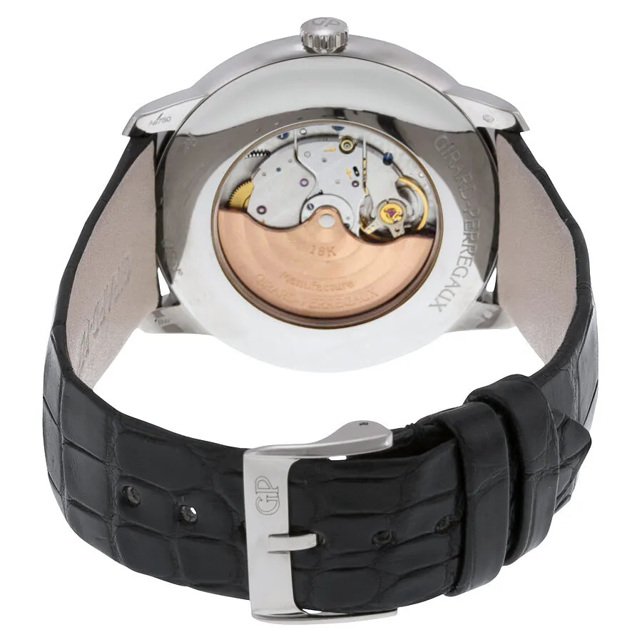 Girard Perregaux 1966 Automatic Silver Dial Black Leather Men's Watch 49525-53-131-BK6A