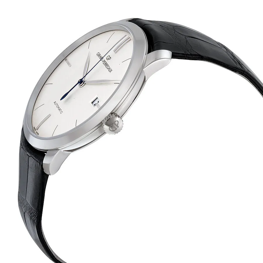 Girard Perregaux 1966 Automatic Silver Dial Black Leather Men's Watch 49525-53-131-BK6A