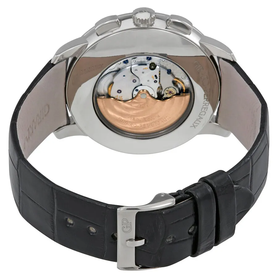 Girard Perregaux 1966 Blue Dial Chronograph Black Leather Men's Watch 49539-53-451-BK6B