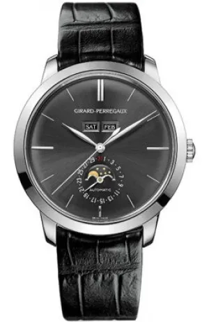 Girard Perregaux 1966 Grey Dial 18kt White Gold Automatic Men's Watch 49535-53-251-BK6A