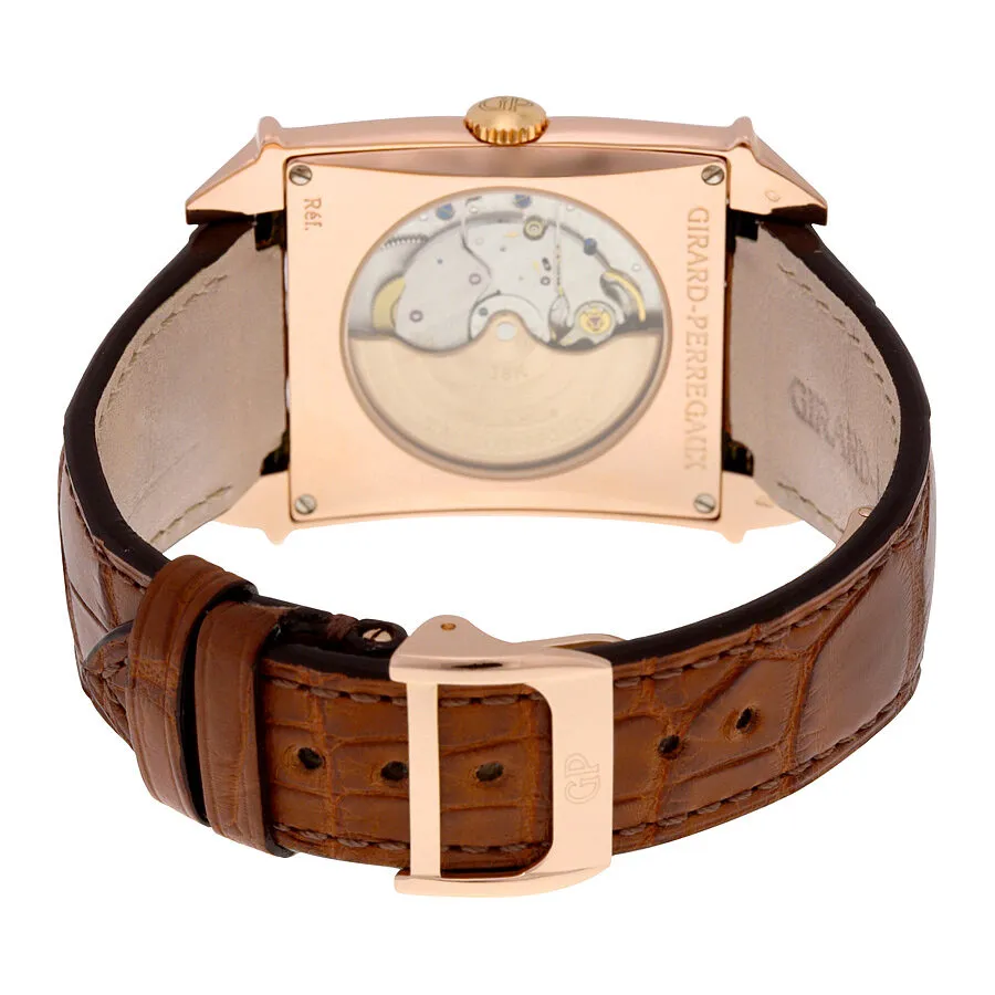 Girard Perregaux Vintage 1945  Automatic Silver Dial 18kt Rose Gold Men's Watch 25835-52-161-BACA