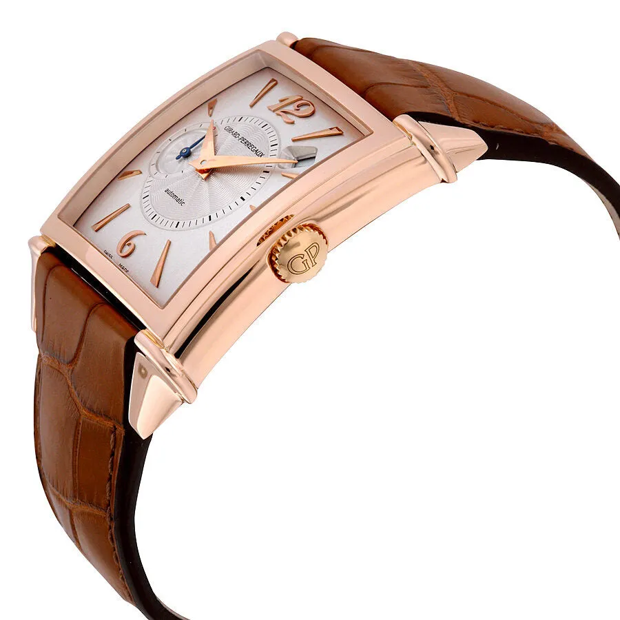 Girard Perregaux Vintage 1945  Automatic Silver Dial 18kt Rose Gold Men's Watch 25835-52-161-BACA