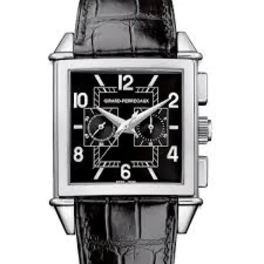 Girard Perregaux Vintage 1945 Chronograph Automatic Black Dial Men's Watch 25820-53-651-BA6A