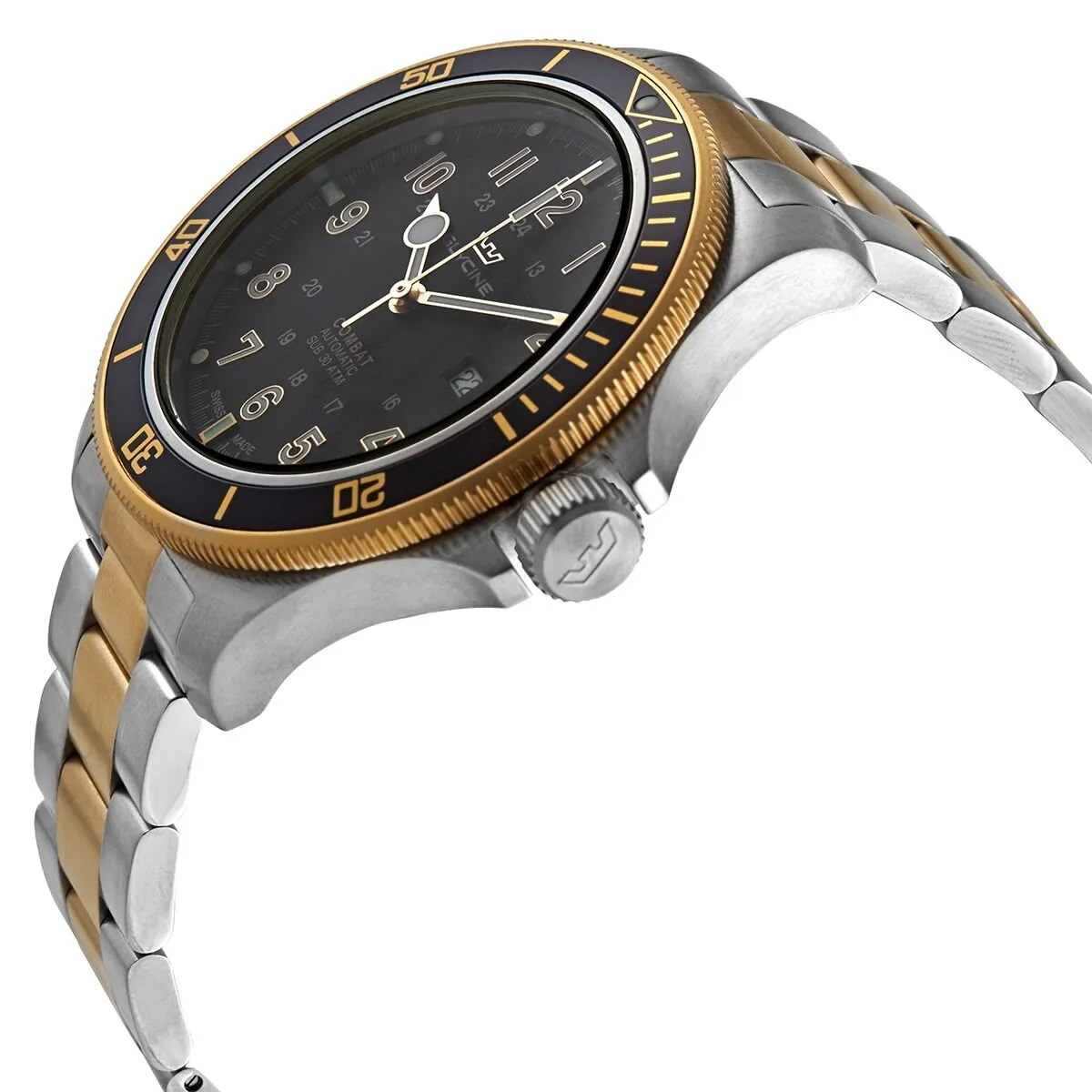 Glycine Combat Sub 46 Automatic Black Dial Men's Watch GL0293