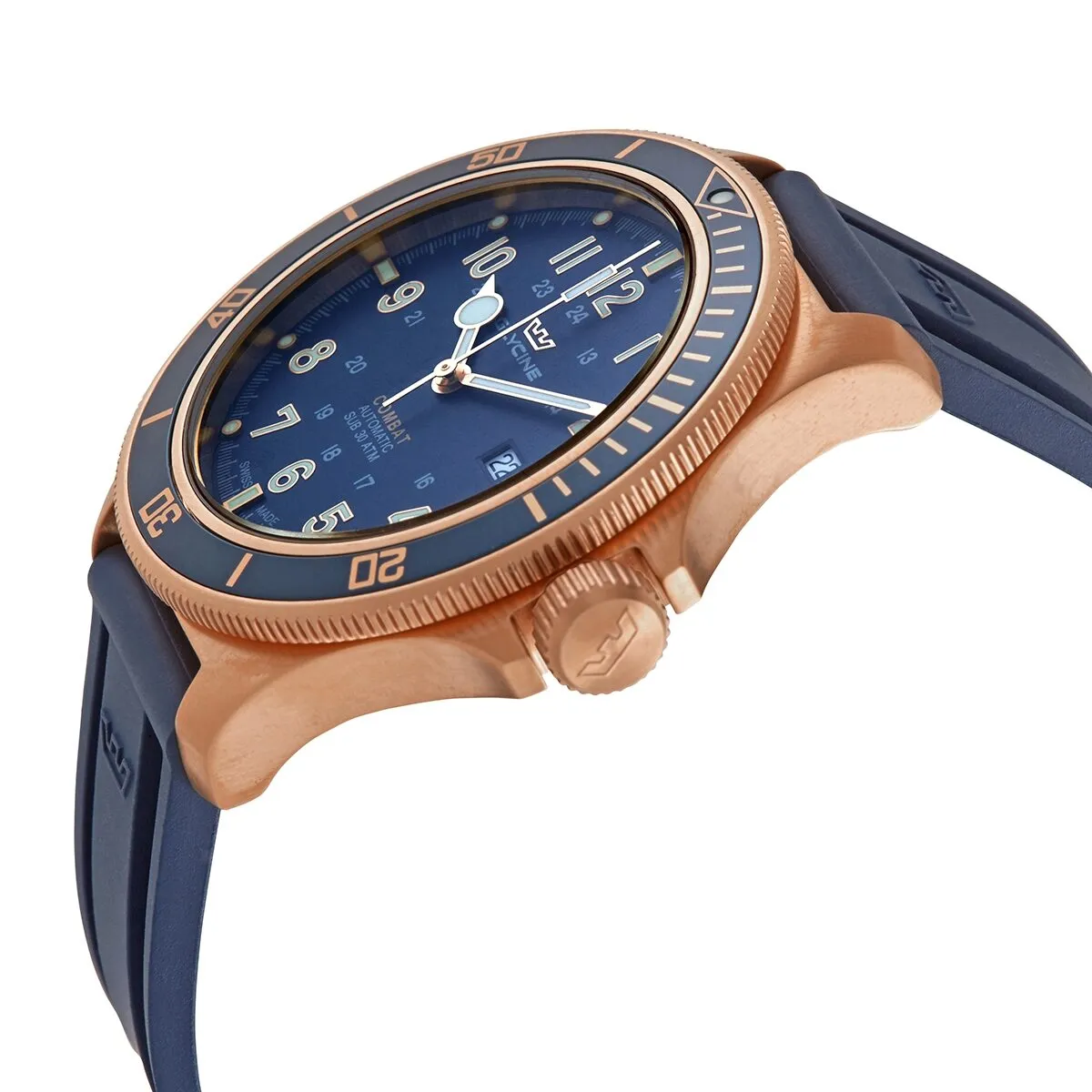 Glycine Combat Sub 46 Automatic Dark Blue Dial Men's Watch GL0282