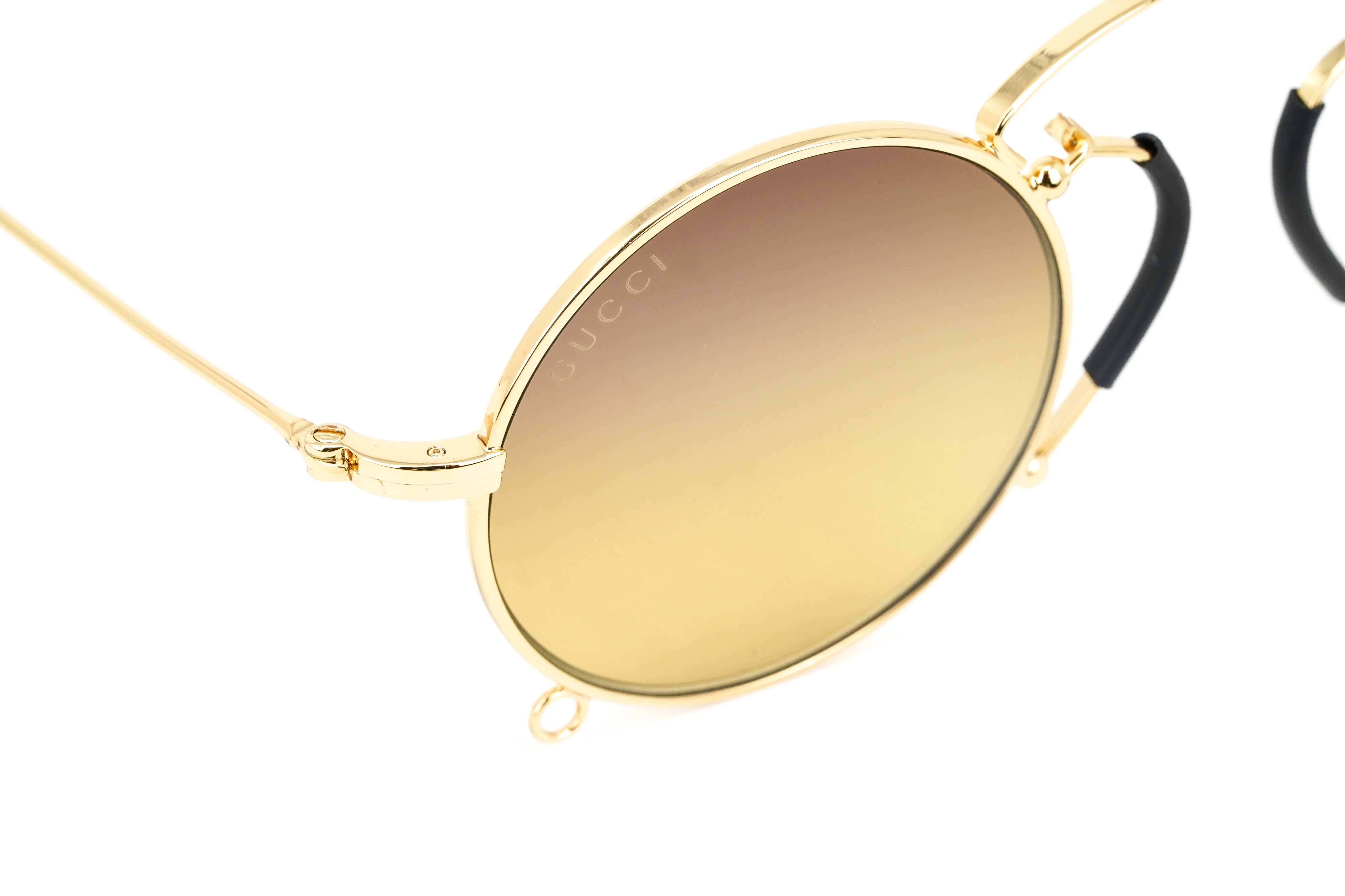 Gucci Women's Sunglasses Round Gold GG0991S-003 44