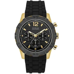 Guess Caliber Black Silicone Strap Men's Watch W0864G3
