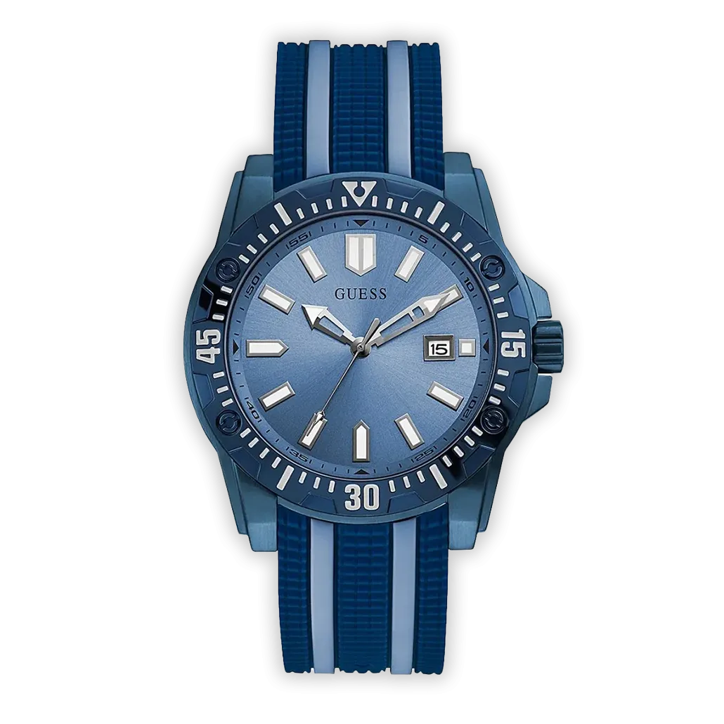 Guess Crew Men's Watch Blue PVD GW0055G2
