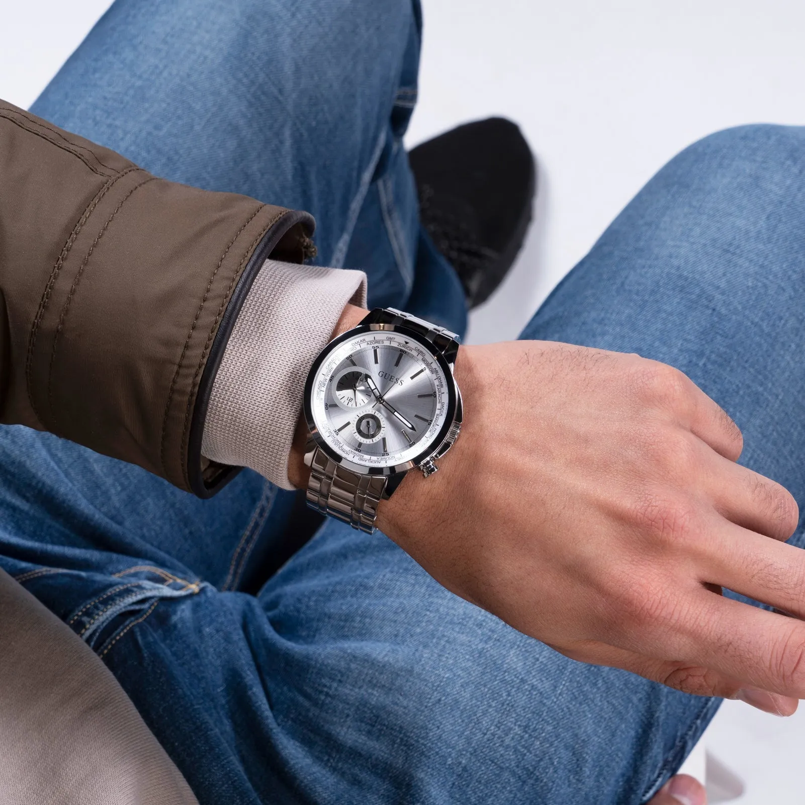 Guess GW0490G1 Men's Spec Silver Watch