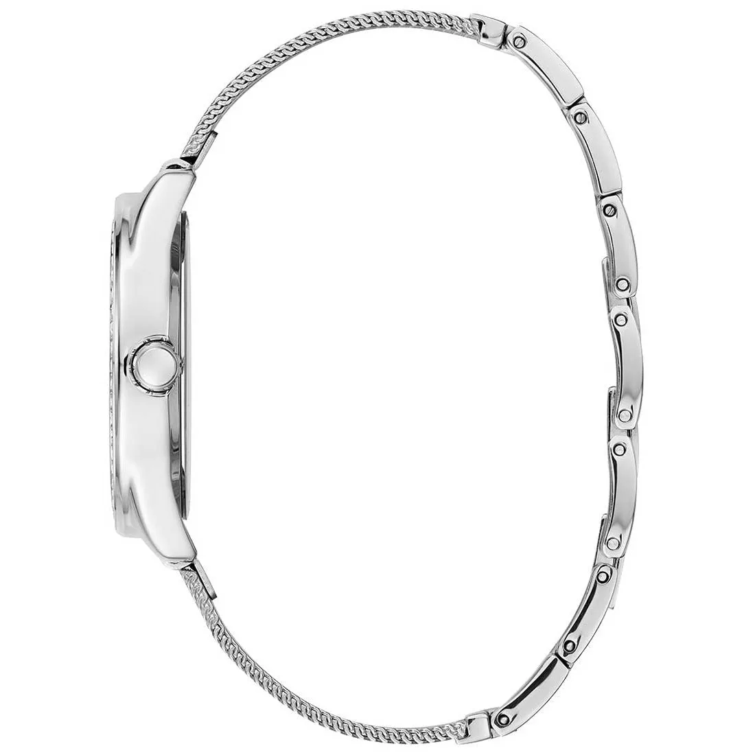 Guess W1142L1 Ladies Tri Glitz Silver Watch