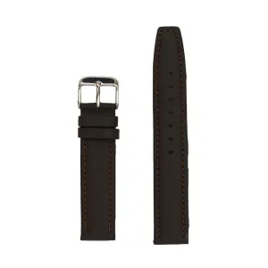 Men's Genuine Smooth Leather Watch Band - Brown