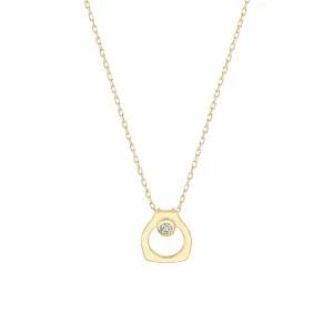 Michael M 14Y Hidden Bail Bezel Diamond Pendant
